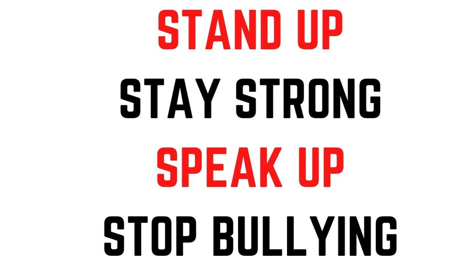 Stand up, Stay Strong, Speak Up, Stop Bullying Poster